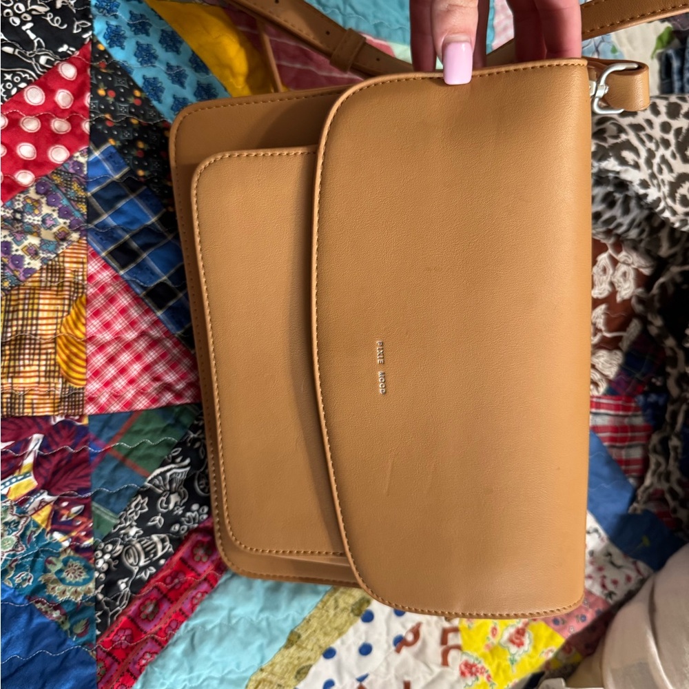 Pixie Mood Tan Leather Crossbody Bag